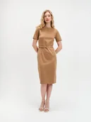 Sukienki - Sukienka midi o prostym kroju - miniaturka - grafika 1