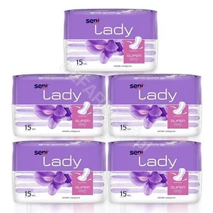 Seni Wkładki urologiczne dla kobiet Seni Lady Super 18x37cm 15 szt. |   SE-095-SU15-2PL - Higiena osób starszych i niepełnosprawnych - miniaturka - grafika 2