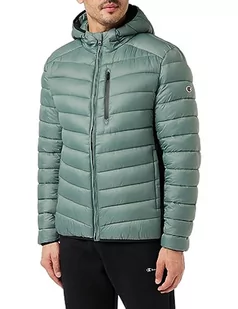 Champion Legacy Outdoor-Hooded Light Nylon Kurtka Mężczyźni, Verde BLG/Nero, L - Kurtki męskie - miniaturka - grafika 1