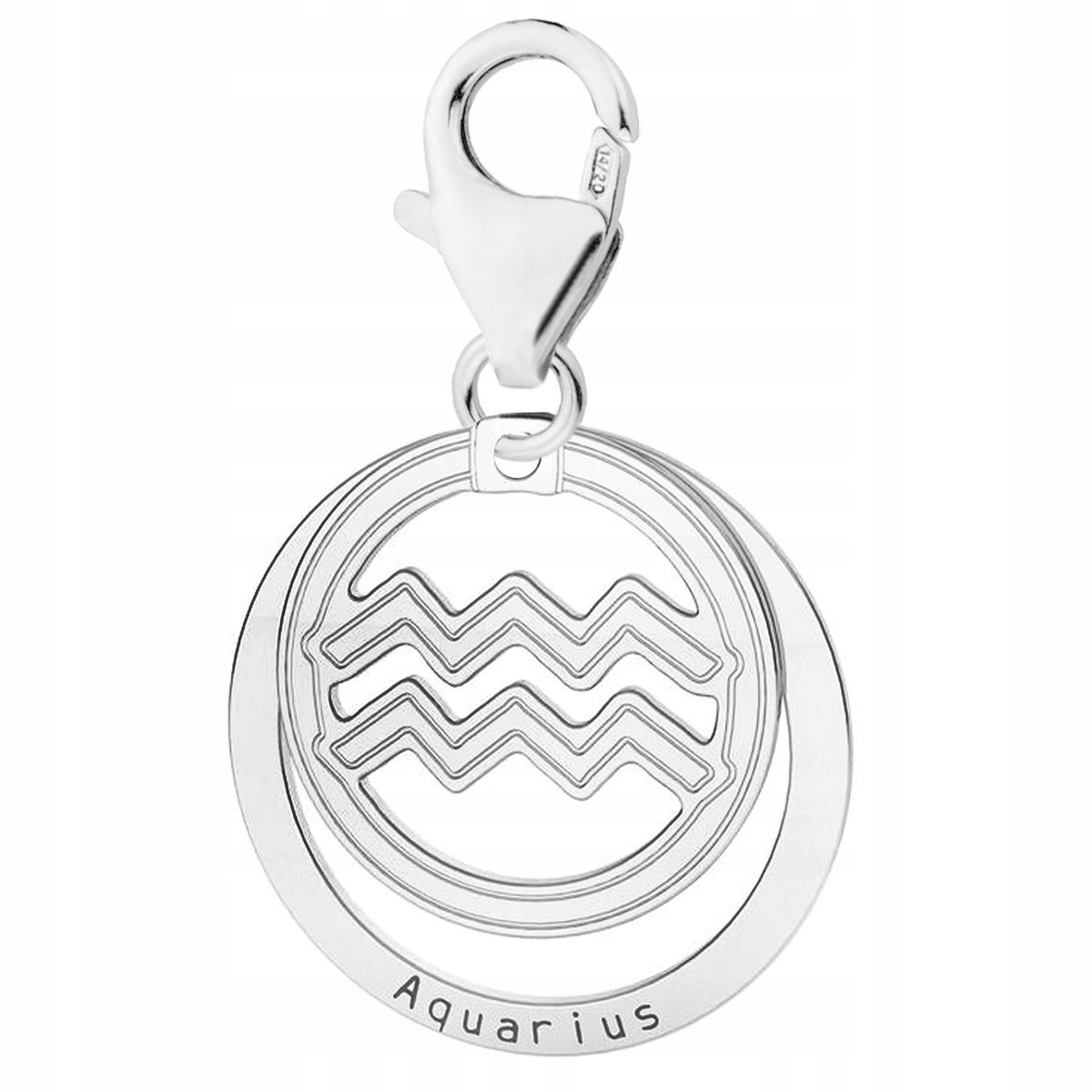 Zawieszka Srebrna ze Znakiem Zodiaku Wodnika Znak Zodiaku Wodnik SREBRO 925