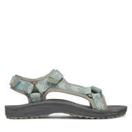Sandały damskie - Sandały Jack Wolfskin Wave Breaker 4050291 Zielony - miniaturka - grafika 1