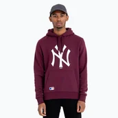 Bluzy męskie - Bluza męska New Era NOS MLB Reguler New York Yankees Hoody dark purple - miniaturka - grafika 1