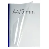 Artykuły biurowe - Termookładki OPUS O.THERMOTOP 5mm DOUBLE CLEAR miękkie grzbiet granatowy 50szt. /210541/ - miniaturka - grafika 1