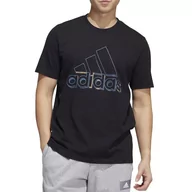 Koszulki sportowe męskie - Koszulka adidas Dynamic Sport Graphic HK9158 - czarna - Adidas - miniaturka - grafika 1