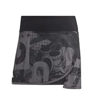 Spódnice - adidas Damska spódnica Rock Club Graphskirt, Grey Five/Black/Carbon, HR6492, XL - miniaturka - grafika 1