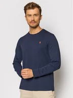 Bluzy męskie - Ralph Lauren Polo Longsleeve Classics 710671468024 Granatowy Slim Fit - miniaturka - grafika 1