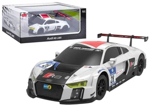 Auto R/C 1:24 Zdalnie Sterowane Sportowe Audi R8 Lms Biało-Czarne - Zabawki zdalnie sterowane - miniaturka - grafika 1