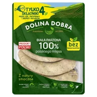 Kiełbasa i wędliny - Dolina Dobra Kiełbasa biała parzona 100 % polskiego mięsa 375 g - miniaturka - grafika 1