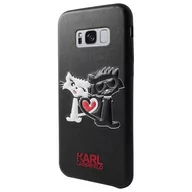 Etui i futerały do telefonów - Karl Lagerfeld KLHCS8LCL1BK Samsung Galaxy S8+ czarny - miniaturka - grafika 1