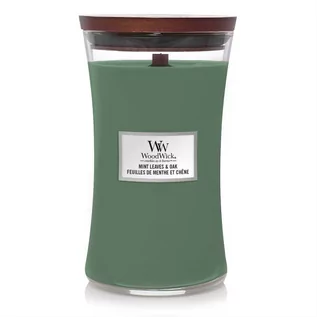 Świece - Woodwick Świeca Zapachowa Mintleaves & Oak 610G - grafika 1