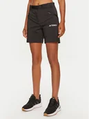 Odzież trekkingowa damska - adidas Szorty sportowe Terrex Xperior IP4832 Czarny Regular Fit - miniaturka - grafika 1