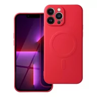 Etui i futerały do telefonów - OEM Futerał Silicone Mag Cover Do Iphone 13 Pro Max Czerwony - miniaturka - grafika 1