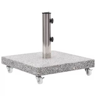 vidaXL VidaXL Podstawa pod parasol granitowa 30 kg kwadratowa szara  48563 - Pozostałe meble ogrodowe - miniaturka - grafika 1