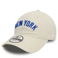 Czapki damskie - Czapka z daszkiem New Era Mlb Wordmark 920 Nyy 60503495 Beżowy - miniaturka - grafika 1