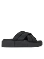 Klapki i japonki damskie - Tommy Jeans Klapki Tjw Flatform Sandal EN0EN02775 Czarny - miniaturka - grafika 1