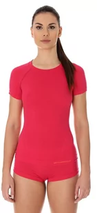 Brubeck, Koszulka damska termiczna z krótkim rękawem, Active Wool, różowy, rozmiar M - Bielizna sportowa damska - miniaturka - grafika 1