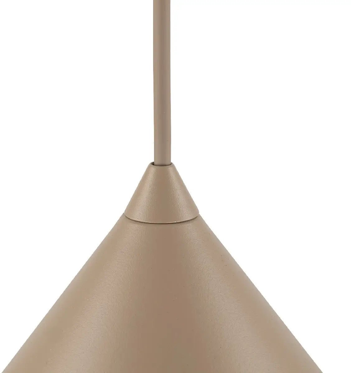 Wisząca na kablu lampa Cono 10622 do jadalni stożek beżowy