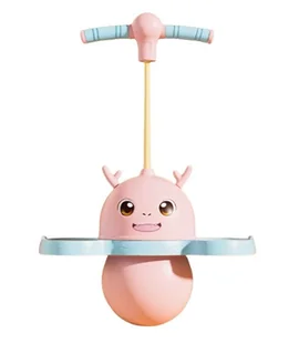 Skoczek Dla Dzieci Pogo Jumper Jeleń Różowy Perfectlife - Skoczki dla dzieci - miniaturka - grafika 1