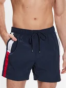 Kąpielówki męskie - Tommy Hilfiger Szorty kąpielowe UM0UM02730 Granatowy Slim Fit - miniaturka - grafika 1