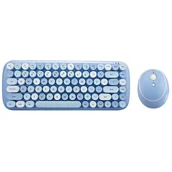 Zestawy myszka + klawiatura - Bezprzewodowy zestaw klawiatura + myszka MOFII Candy 2.4G (niebieski) - miniaturka - grafika 1