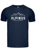 Koszulki sportowe męskie - Koszulka męska T-shirt Alpinus Mountains granatowy - miniaturka - grafika 1