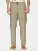 Spodnie męskie - Blend Spodnie materiałowe 20718008 Zielony Regular Fit - miniaturka - grafika 1