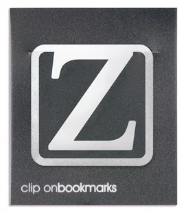 IF Metalowa zakładka - Litera Z Clip-on - Zakładki do książek - miniaturka - grafika 1