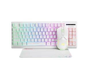 Marvo CM310 RGB Biały - Zestawy myszka + klawiatura - miniaturka - grafika 1