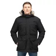 Kurtki męskie - Regatta Kurtka męska Volter Parka, Czarny, S RMP323 - miniaturka - grafika 1