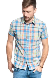 Wrangler Ss 1 Pkt Shirt Męska Koszula Gossamer Green W5J14Mg07-M - Koszule męskie - miniaturka - grafika 1