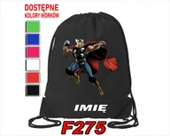 Torby szkolne - WOREK SZKOLNY NA WF SPORTOWY NA BUTY DLA DZIECI WYBRANE WZORY- IMIĘ - miniaturka - grafika 1