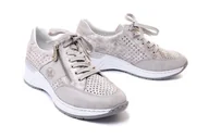 Półbuty damskie - RIEKER SNEAKER N4327-80 metallic, półbuty damskie - Rieker - miniaturka - grafika 1