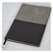 Notesy i bloczki - Notes w linie, A5 Pierre Cardin, czarno-szary - miniaturka - grafika 1