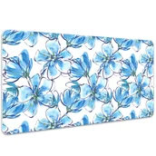 Podkładki na biurko - Ochronna mata na biurko Kwiaty akwarele 100x50 cm, Dywanomat - miniaturka - grafika 1