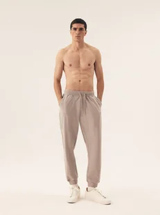 Spodnie dresowe męskie joggery Motion Henderson jasny szary XL - Dresy męskie - miniaturka - grafika 1