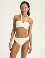 Stroje kąpielowe - Góra od bikini push-up bandeau Truffle Esotiq kremowy 75C - miniaturka - grafika 1