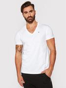 Koszulki męskie - Tommy Jeans T-Shirt DM0DM04410 Biały Regular Fit - miniaturka - grafika 1
