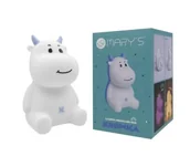 Zestawy szkolne - Lampka nocna LED krówka niebieska - miniaturka - grafika 1