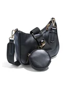 Torebki damskie - Pieces Torebka "Tabby" w kolorze czarnym - 22 x 11,5 x 5,5 cm - miniaturka - grafika 1