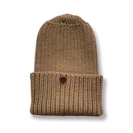 Czapki dla dzieci - CZAPKA smart merino - ciemny beż - miniaturka - grafika 1
