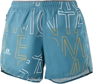 Salomon Spodenki Agile W Mallard Blue C16095 - Spodnie sportowe damskie - miniaturka - grafika 1