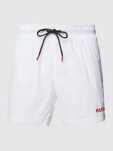 Spodenki kąpielowe z detalami z logo model ‘HAITI’ - Kąpielówki męskie - miniaturka - grafika 1