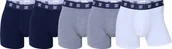 Majtki męskie - CR7 Bokserki Męskie 5-pak - Granatowe/Szare/Białe, Premium Bawełna M - miniaturka - grafika 1