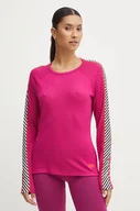 Bielizna sportowa damska - Helly Hansen longsleeve funkcyjny Lifa Active kolor różowy 49413 - miniaturka - grafika 1