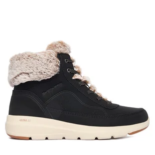 Trzewiki Skechers Glacial Ultra 144199/BLK Czarny - Botki damskie - miniaturka - grafika 1