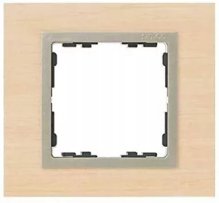Kontakt Simon Kontakt_Simon Ramka 1x klon / ramka pośrednia szampański mat 82 Nature 82917-68 - Klawisze i ramki - miniaturka - grafika 1