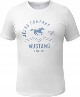 Koszulki męskie - ﻿MUSTANG T-shirt KOSZULKA męska BAWEŁNA sportowa L - grafika 1