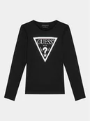 Bluzki damskie - Guess Bluzka J84I36 K8HM0 Czarny Regular Fit - miniaturka - grafika 1