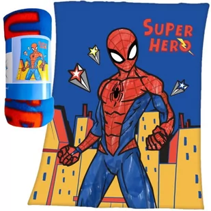 Narzuta Koc Dziecięcy Polarowy Spiderman 130X170 - Koce i narzuty dla dzieci - miniaturka - grafika 1
