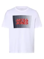 Koszulki męskie - Jack & Jones - T-shirt męski  JJECorp, biały - miniaturka - grafika 1